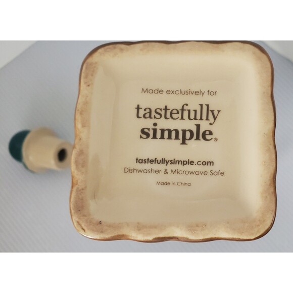 Tastefully Simple Decanter Pitcher Ceramic Stoneware Host Collection Dispenser - Picture 8 of 8